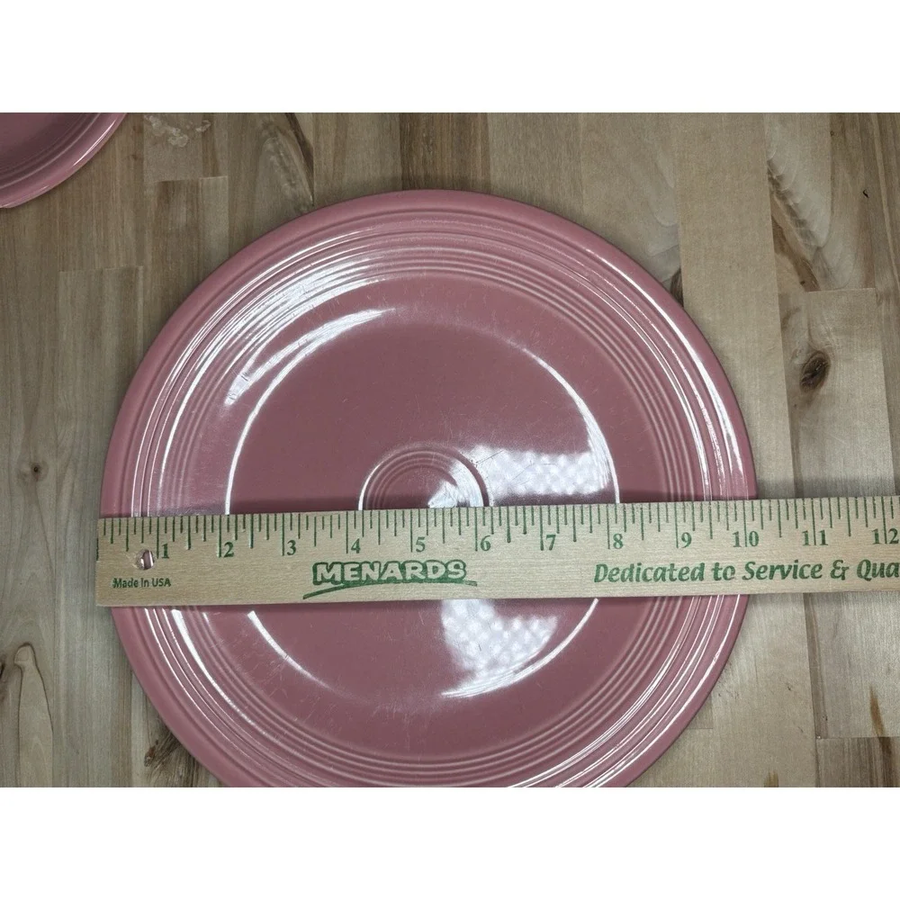 Fiesta Homer Laughlin Ceramic Pink Dinner & Salad Plates 10.5